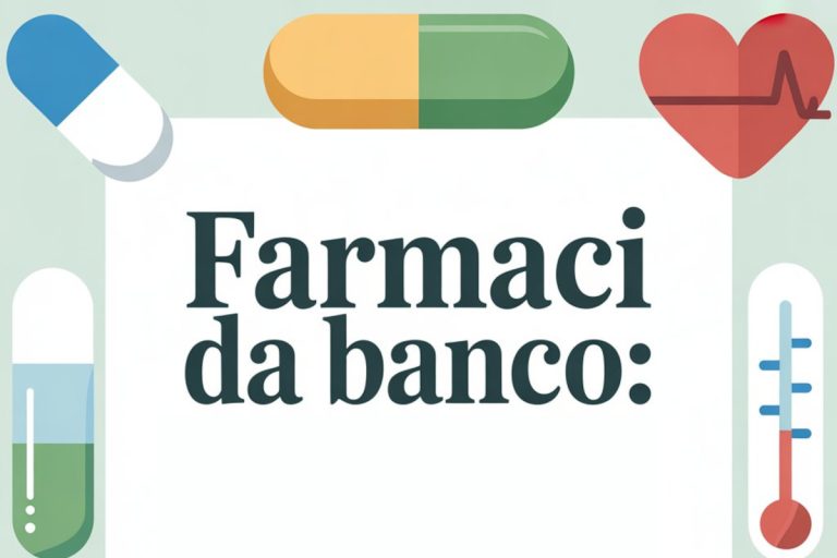Farmaci da banco: conoscerli per usarli bene