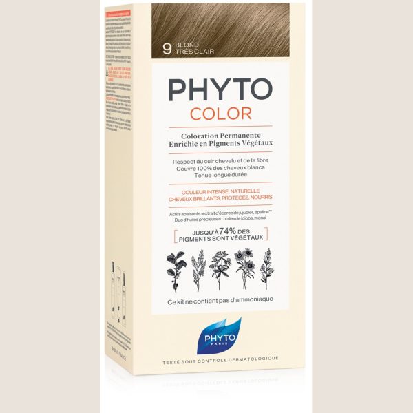 PHYTOCOLOR 9 BIONDO CHIARISS 1 LATTE + 1 CREMA + 1 MASCHERA+ 1 PAIO DI GUANTI