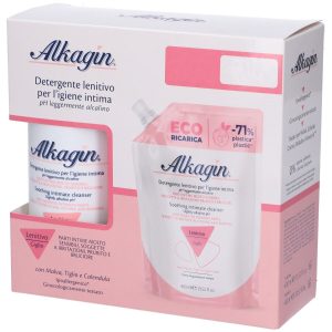 ALKAGIN DETERGENTE INTIMO PH7 LENITIVO 400 ML + RICARICA 400ML