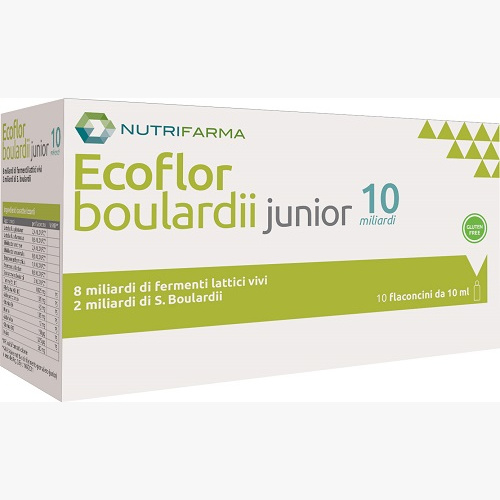 ECOFLOR BOULARDII JUNIOR 10 MILIARDI 10 FLACONCINI DA 10 ML ECOFLOR BOULARDII JUNIOR 10 MILIARDI 10 FLACONCINI DA 10 ML