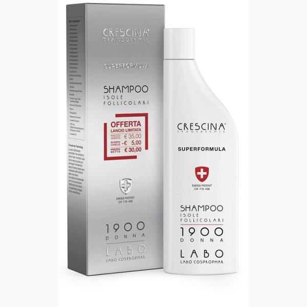 SHAMPOO CRESCINA ISOLE FOLLICOLARI SUPERFORMULA 1900 DONNA 150 ML SHAMPOO CRESCINA ISOLE FOLLICOLARI SUPERFORMULA 1900 DONNA 150 ML