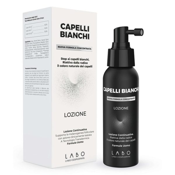 CAPELLI BIANCHI LOZIONE DI PROSEGUIMENTO UOMO 100 ML CAPELLI BIANCHI LOZIONE DI PROSEGUIMENTO UOMO 100 ML