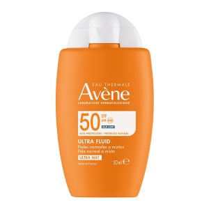 EAU THERMALE AVENE SOLARE ULTRA FLUID LUMINOSITÀ; SPF 50+ 50ML