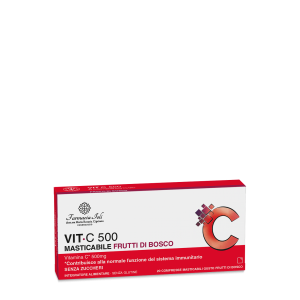 LFP VIT C 500 MASTICABILE FRUTTI ROSSI 20 COMPRESSE MASTICABILI DA 1,65 G
