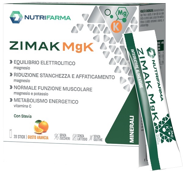 ZIMAK MGK 20 STICK ARANCIA SENZA GLUTINE E LATTOSIO ZIMAK MGK 20 STICK ARANCIA SENZA GLUTINE E LATTOSIO
