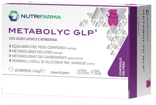 METABOLYC GLP 1 60 COMPRESSE SENZA GLUTINE E LATTOSIO METABOLYC GLP 1 60 COMPRESSE SENZA GLUTINE E LATTOSIO